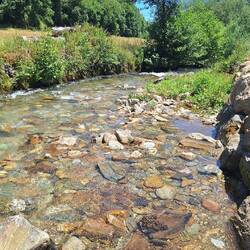 This river was icy cold...heaven for my feet!!