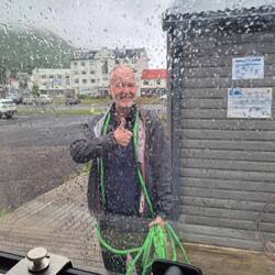 Frischwasser tanken geht auch bei Regen 😃