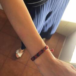 Today I could sell my first bracelet to maria, thankyou for being part of my camino😌