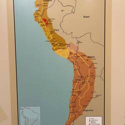Ausbreitung der Inkas. Rot das Gebiet der Chachapoyas-Kultur