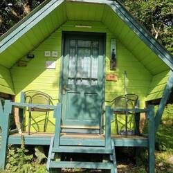 Unser Hütte auf der Highland Farm in Craig