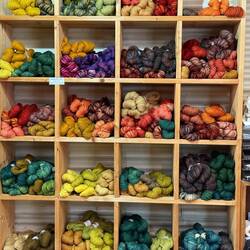 Naturally-dyed wool for sale