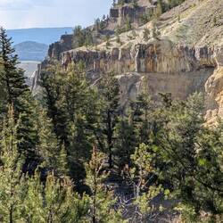 Richtung Mammouth springs