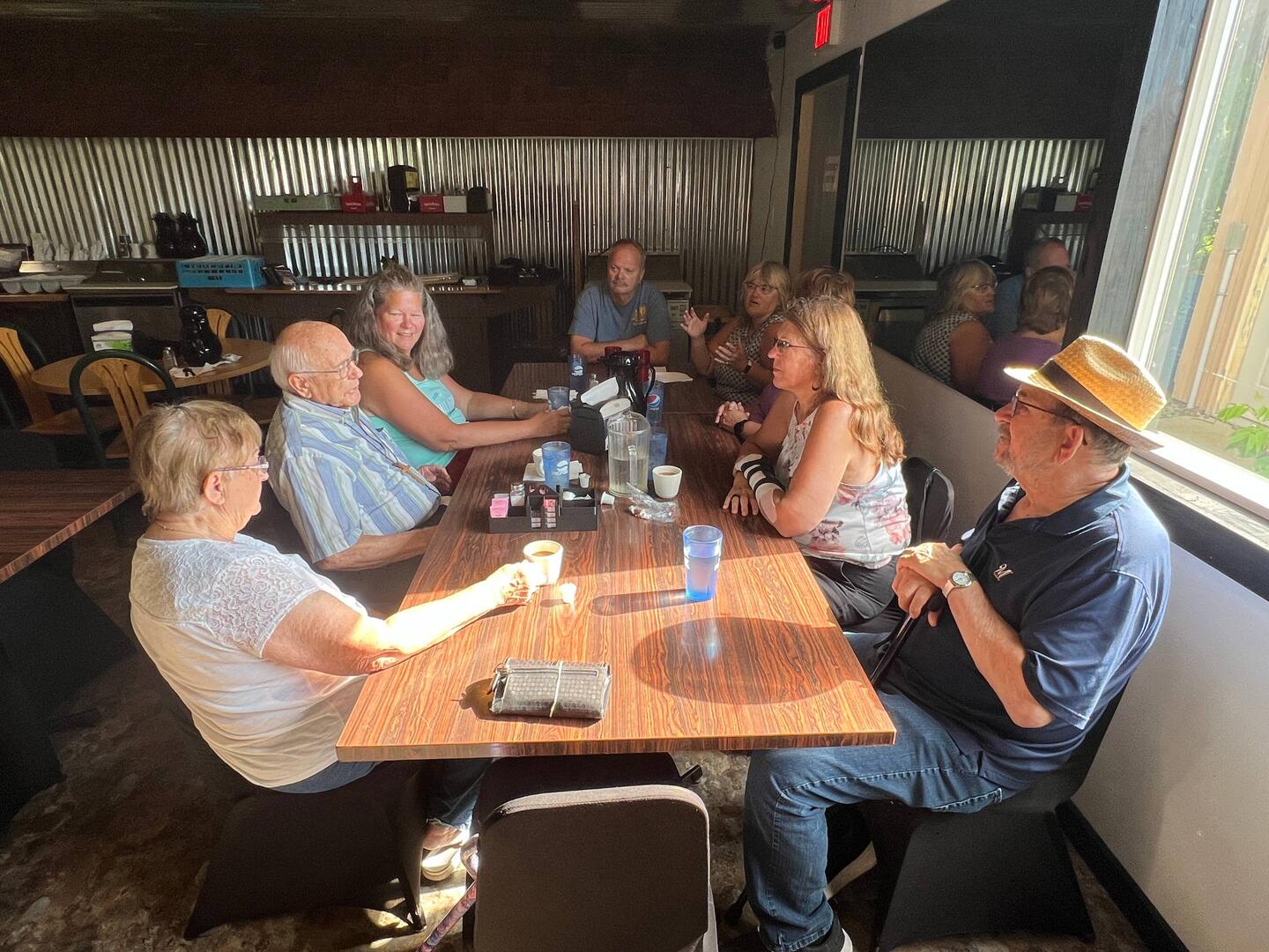 Breakfast at SS Roadhouse Bar and Grill with some of our friends and family.