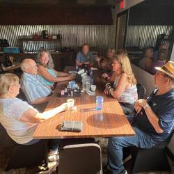 Breakfast at SS Roadhouse Bar and Grill with some of our friends and family.