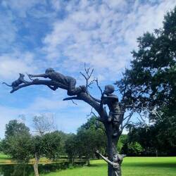 Blount Park has a lot of lovely sculptures.