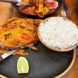Pepper sauce fish - tastes like Thai peanut sauce