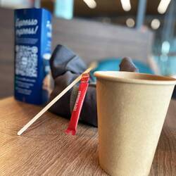 Coffee to refill - warten auf den Abflug