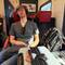 Chris on the train... working on some shuteye!