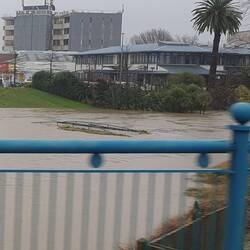 We walked over the submerged bridge less than 12 hours earlier.