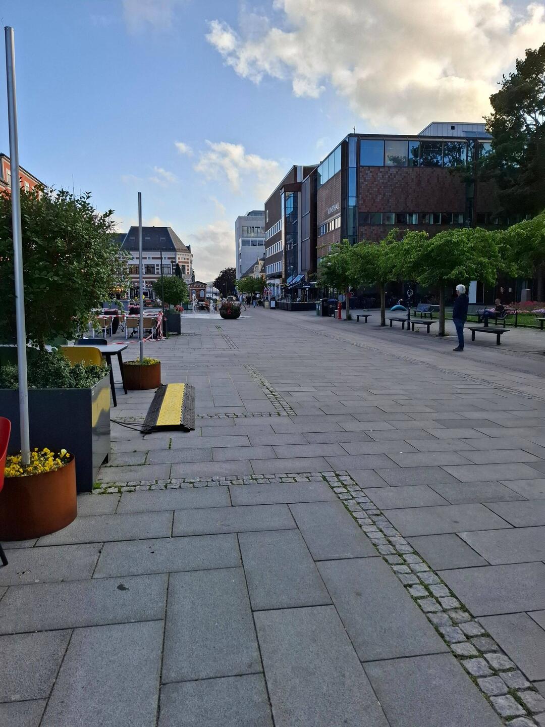 Schöne Fußgängerzone und Stadtkern