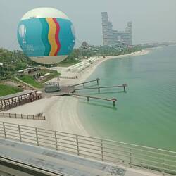 View of the outer frond, from the monorail