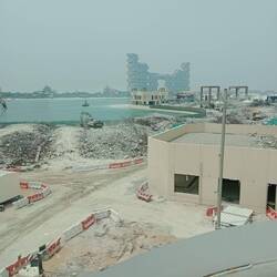 One of the fronds has been demolished already (no doubt to be rebuilt bigger!)
