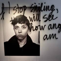 Mila Panić • Self-portrait with textual intervention