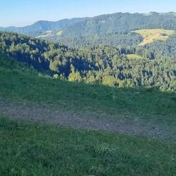 Ausblick auf den heutigen Wandertag.
