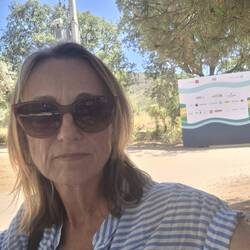Waiting patiently for a bus to arrive