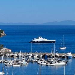 Another small yacht in the bay