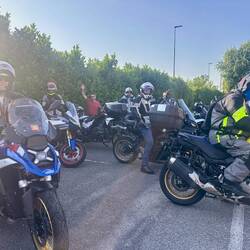 Our first morning of the ride
