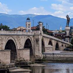 The oldest bridge of Skopje - Kameni Most (Stonebridge)