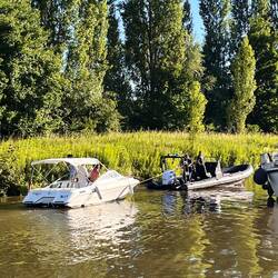 Marina Schweich, von der Polizei in den Hafen geschleppt - warum wohl?