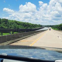 On our way to Biloxi from Montgomery, a 229-mile drive