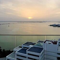 Sunset from the bay.
