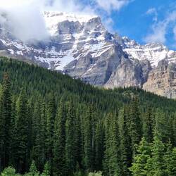 At lake moraine