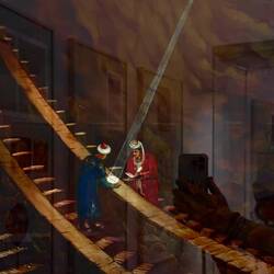 unterirdische Teil des Sextanten früher!