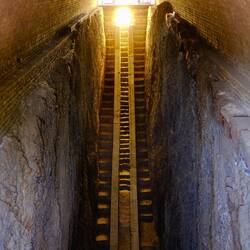 unterirdische Teil des Sextanten heute