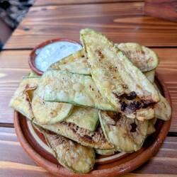 Fried zucchini chips