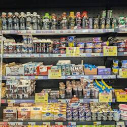 They add little cute flags to show where the things are from 🙈