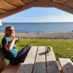 Kaffee am Strand