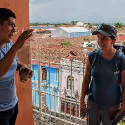 Meeting locals. Listening to their stories from their perspective.