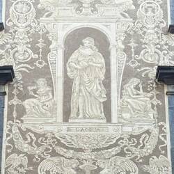 Part of an allegorical mural- a nice palate cleanser after all of the dudes on the Duomo
