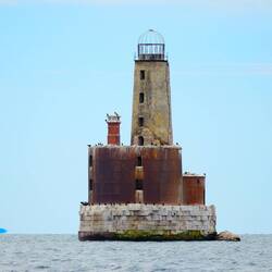 The derelict Waugoshance Light