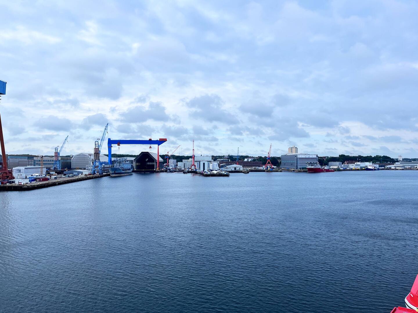 Am Morgen in Kiel aufgewacht