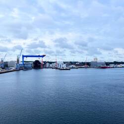 Am Morgen in Kiel aufgewacht