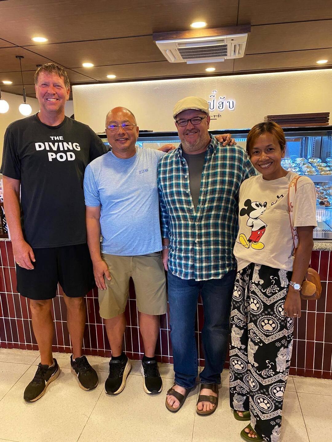The four of us at the dim sum restaurant.