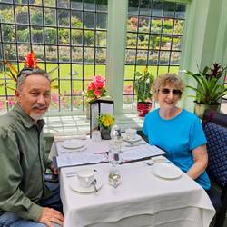 High Tea at Butchart Gardens restaurant