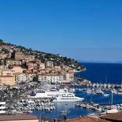 I've never grown tired of this view of Porto Santo Stefano from the balcony