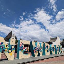 Art Installation showcasing the independence of Kosovo and the youngest capital of Europe