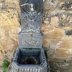 Fountain outside the graveyard