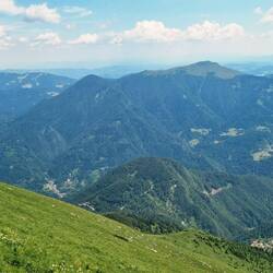 Geschafft! Blick zurück zum Porezen.