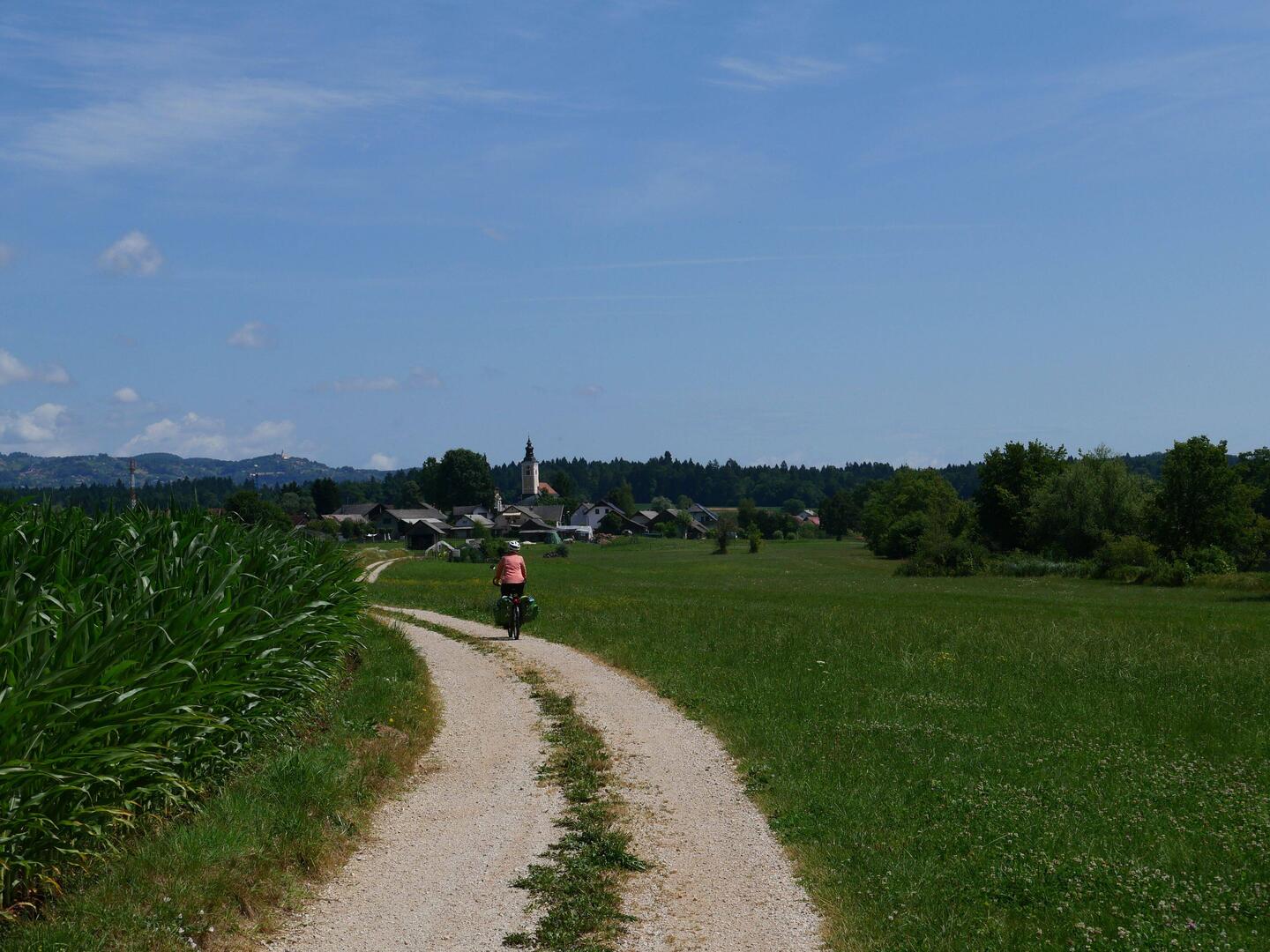 Pas toujours du goudron, mais avec nos pneus en 50, facile!