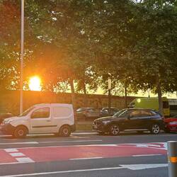 Schattiger Parkplatz im Zentrum