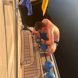 Zweiter Gasflaschentausch auf der Tour