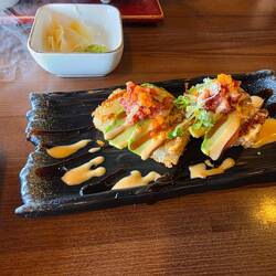 Delicious sushi that I haf never seen before