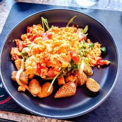 Scrambled egg for breakfast 😋