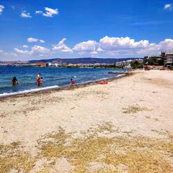 The water wasnt too deep, but was lovely and cool