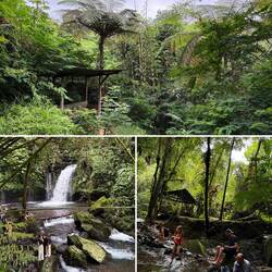 Abstieg zum Wasserfall Air Terjun Yeh Hoo